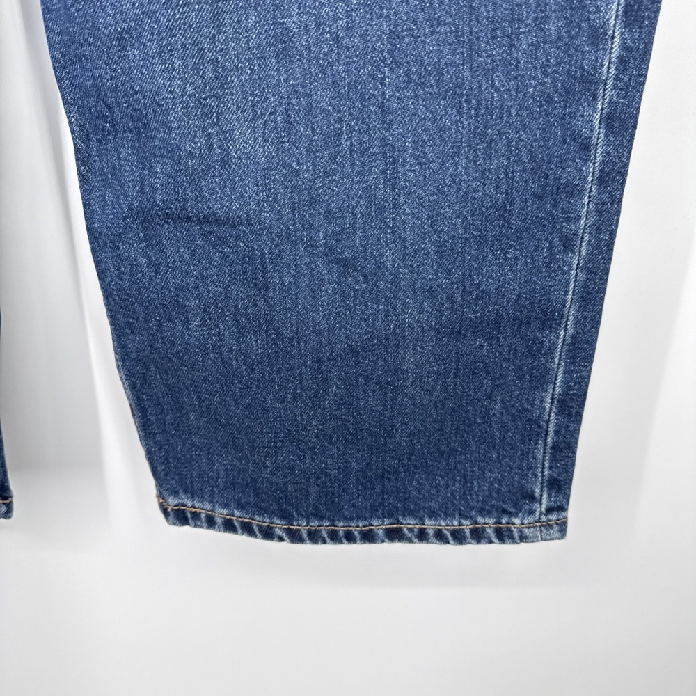 Mango MNG Blanca Straight‎ Leg Jeans Blue Denim Medium Wash Size 18 Bohemian - Picture 4 of 7